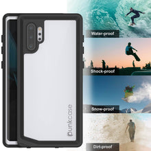 Load image into Gallery viewer, Galaxy Note 10+ Plus Waterproof Case, Punkcase Studstar White Thin Armor Cover