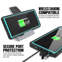 Load image into Gallery viewer, Galaxy Note 10+ Plus Waterproof Case, Punkcase Studstar Series Teal Thin Armor Cover
