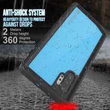 Load image into Gallery viewer, Galaxy Note 10+ Plus Waterproof Case, Punkcase Studstar Light Blue Thin Armor Cover