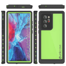 Load image into Gallery viewer, Galaxy Note 20 Ultra Waterproof Case, Punkcase Studstar Light Green Thin Armor Cover
