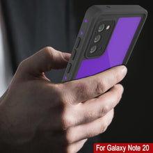 Load image into Gallery viewer, Galaxy Note 20 Waterproof Case, Punkcase Studstar Purple Series Thin Armor Cover
