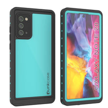 Load image into Gallery viewer, Galaxy Note 20 Waterproof Case, Punkcase Studstar Series Teal Thin Armor Cover