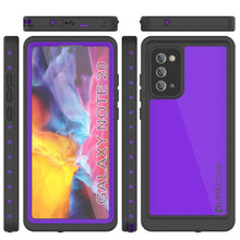 Load image into Gallery viewer, Galaxy Note 20 Waterproof Case, Punkcase Studstar Purple Series Thin Armor Cover