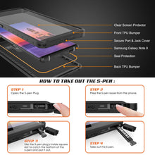 Load image into Gallery viewer, Galaxy Note 9 Waterproof Case, Punkcase Studstar Black Thin Armor Cover