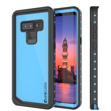 Load image into Gallery viewer, Galaxy Note 9 Waterproof Case, Punkcase Studstar Light Blue Thin Armor Cover