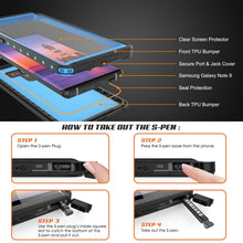 Load image into Gallery viewer, Galaxy Note 9 Waterproof Case, Punkcase Studstar Light Blue Thin Armor Cover