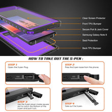 Load image into Gallery viewer, Galaxy Note 9 Waterproof Case, Punkcase Studstar Purple Series Thin Armor Cover