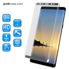 Load image into Gallery viewer, Galaxy Note 9 Black Punkcase Glass SHIELD Tempered Glass Screen Protector 0.33mm Thick 9H Glass
