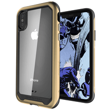 Load image into Gallery viewer, iPhone Xs Case, Ghostek Atomic Slim 2 Series  for iPhone Xs Rugged Heavy Duty Case|GOLD