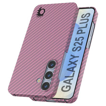 Load image into Gallery viewer, Punkcase Galaxy S25 Plus Carbon Fiber Case [AramidShield Series] Ultra Slim &amp; Light Kevlar [Pink]
