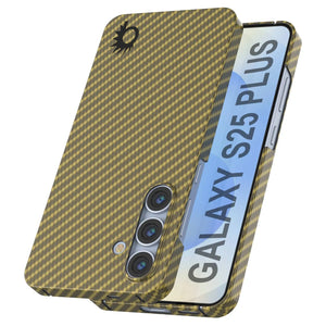 Punkcase Galaxy S25 Plus Carbon Fiber Case [AramidShield Series] Ultra Slim & Light Kevlar [Rose]
