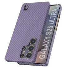 Load image into Gallery viewer, Punkcase Galaxy S25 Ultra Carbon Fiber Case [AramidShield Series] Ultra Slim &amp; Light Kevlar [Lilac]
