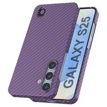 Load image into Gallery viewer, Punkcase Galaxy S25 Carbon Fiber Case [AramidShield Series] Ultra Slim &amp; Light Kevlar [Purple]
