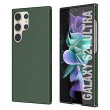 Load image into Gallery viewer, Galaxy S24 Ultra Case, Punkcase CarbonShield, Heavy Duty &amp; Ultra Thin Cover [shockproof][non slip] [Dark Green]
