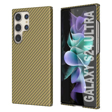 Load image into Gallery viewer, Galaxy S24 Ultra Case, Punkcase CarbonShield, Heavy Duty &amp; Ultra Thin Cover [shockproof][non slip] [Yellow]
