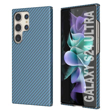 Load image into Gallery viewer, Galaxy S24 Ultra Case, Punkcase CarbonShield, Heavy Duty &amp; Ultra Thin Cover [shockproof][non slip] [Light Blue]
