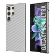 Load image into Gallery viewer, Galaxy S24 Ultra Case, Punkcase CarbonShield, Heavy Duty &amp; Ultra Thin Cover [shockproof][non slip] [White]
