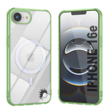 Load image into Gallery viewer, Punkcase iPhone 16e Magnetic Wireless Charging Case [ClearMag Series][Green]
