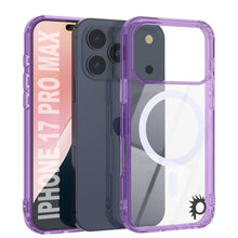 Load image into Gallery viewer, Punkcase iPhone 17 Pro Max Magnetic Wireless Charging Case [ClearMag Series][Purple]

