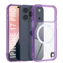 Load image into Gallery viewer, Punkcase iPhone 17 Pro Magnetic Wireless Charging Case [ClearMag Series][Purple]
