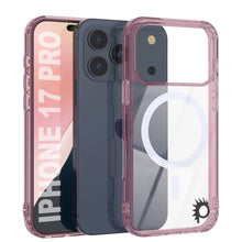Load image into Gallery viewer, Punkcase iPhone 17 Pro Magnetic Wireless Charging Case [ClearMag Series][Rose]
