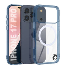 Load image into Gallery viewer, Punkcase iPhone 17 Pro Magnetic Wireless Charging Case [ClearMag Series][Navy]
