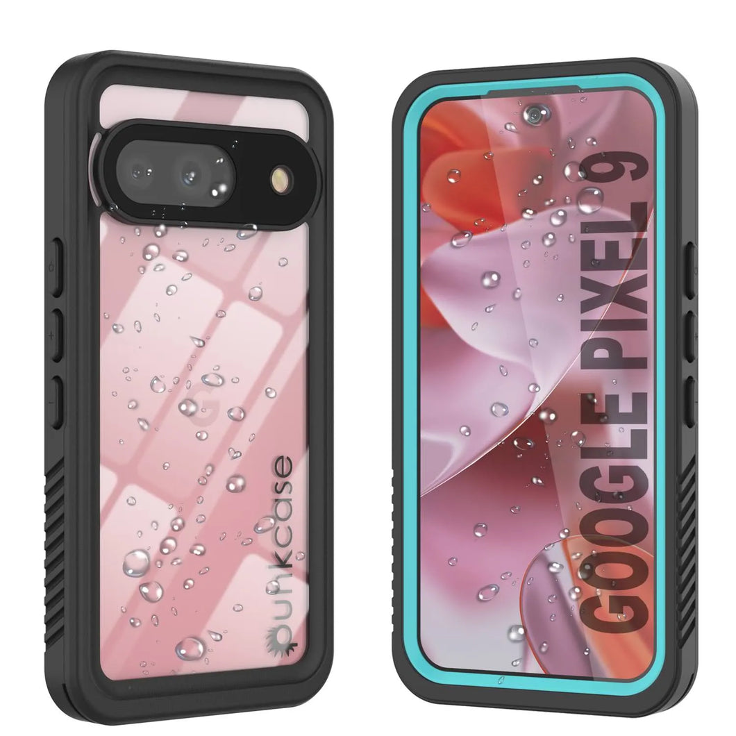 Google Pixel 9  Waterproof Case, Punkcase [Extreme Series] Armor Cover W/ Built In Screen Protector [Teal]