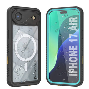 iPhone 17 Air Waterproof Case, Punkcase [Extreme Series] Armor Cover W/ Built In Screen Protector [Teal]