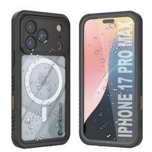 Load image into Gallery viewer, iPhone 17 Pro Max Waterproof Case, Punkcase [Extreme Mag Series] Armor Cover W/ Built In Screen Protector [Grey]
