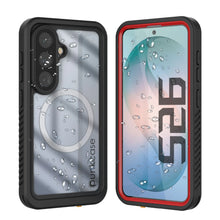 Load image into Gallery viewer, Galaxy S26 Waterproof Case, Punkcase [Extreme Mag Series] Armor Cover W/ Built In Screen Protector [Red]
