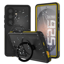 Load image into Gallery viewer, Galaxy S26 Ultra Waterproof Case [Kickstud 2.0 Series] Protective IP68 Cover W/Screen Protector &amp; Kickstand [Yellow]
