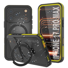 Load image into Gallery viewer, iPhone 17 Pro Max Waterproof Case [Kickstud 2.0 Series] Protective IP68 Cover W/Screen Protector &amp; Kickstand [Yellow]
