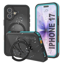 Load image into Gallery viewer, iPhone 17 Waterproof Case [Kickstud 2.0 Series] Protective IP68 Cover W/Screen Protector &amp; Kickstand [Teal]
