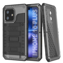 Load image into Gallery viewer, iPhone 16 Plus Metal Extreme 3.0 Series Aluminum Waterproof Case IP68 W/Buillt in Screen Protector &amp; Kickstand [Silver]

