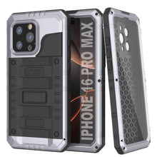Load image into Gallery viewer, iPhone 16 Pro Max Metal Extreme 3.0 Series Aluminum Waterproof Case IP68 W/Buillt in Screen Protector &amp; Kickstand [White]
