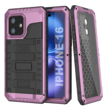 Load image into Gallery viewer, iPhone 16 Metal Extreme 3.0 Series Aluminum Waterproof Case IP68 W/Buillt in Screen Protector &amp; Kickstand [Pink]
