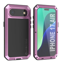 Load image into Gallery viewer, iPhone 17 Air Metal Case, Heavy Duty Military Grade Armor Cover [shock proof] Full Body Hard [Pink]
