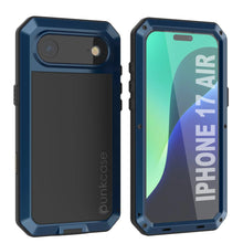 Load image into Gallery viewer, iPhone 17 Air Metal Case, Heavy Duty Military Grade Armor Cover [shock proof] Full Body Hard [Blue]
