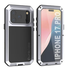 Load image into Gallery viewer, iPhone 17 Pro Metal Case, Heavy Duty Military Grade Armor Cover [shock proof] Full Body Hard [White]
