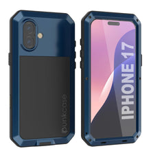Load image into Gallery viewer, iPhone 17 Metal Case, Heavy Duty Military Grade Armor Cover [shock proof] Full Body Hard [Blue]
