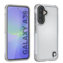 Load image into Gallery viewer, PunkCase Galaxy A36 Case, [Spartan 2.0 Series] Clear Rugged Heavy Duty Cover [White]
