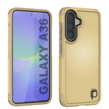 Load image into Gallery viewer, PunkCase Galaxy A36 Case, [Spartan 2.0 Series] Clear Rugged Heavy Duty Cover [Yellow]
