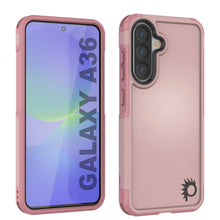 Load image into Gallery viewer, PunkCase Galaxy A36 Case, [Spartan 2.0 Series] Clear Rugged Heavy Duty Cover [Pink]
