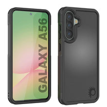 Load image into Gallery viewer, PunkCase Galaxy A56 Case, [Spartan 2.0 Series] Clear Rugged Heavy Duty Cover [Black]
