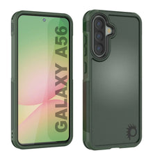 Load image into Gallery viewer, PunkCase Galaxy A56 Case, [Spartan 2.0 Series] Clear Rugged Heavy Duty Cover [Dark Green]
