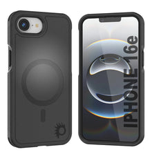 Load image into Gallery viewer, PunkCase iPhone 16e Case, [Spartan 2.0 Series] Clear Rugged Heavy Duty Cover W/Built in Screen Protector [Black]
