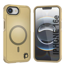 Load image into Gallery viewer, PunkCase iPhone 16e Case, [Spartan 2.0 Series] Clear Rugged Heavy Duty Cover W/Built in Screen Protector [yellow]
