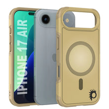 Load image into Gallery viewer, PunkCase iPhone 17 Air Case, [Spartan 2.0 Series] Clear Rugged Heavy Duty Cover W/Built in Screen Protector [yellow]
