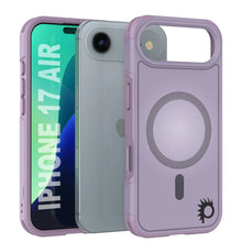 Load image into Gallery viewer, PunkCase iPhone 17 Air Case, [Spartan 2.0 Series] Clear Rugged Heavy Duty Cover W/Built in Screen Protector [lilac]
