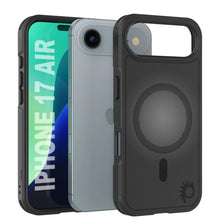 Load image into Gallery viewer, PunkCase iPhone 17 Air Case, [Spartan 2.0 Series] Clear Rugged Heavy Duty Cover W/Built in Screen Protector [Black]
